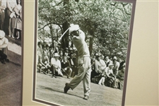 Ben Hogan & Herman Keiser Signed Cut Framed Display with Two Photos JSA ALOA