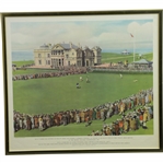 1930 Bobby Jones Putting on 18th Green All Square Against Tolley at St. Andrews - Framed