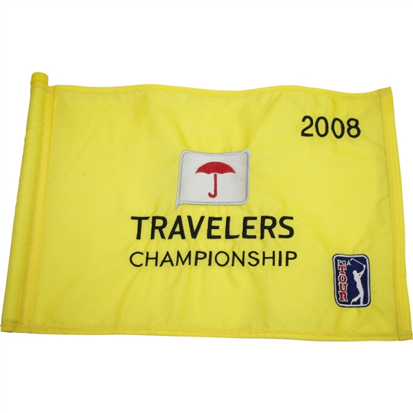 2008 Travelers Championship Embroidered Course Flown Flag