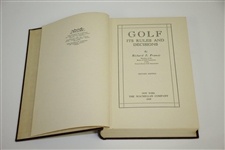 1939 Golf - Its Rules & Decisions by Richard Francis