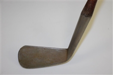 Nicholls Special Smooth Face Nickel Plate Cleek with 105 Shaft Stamp