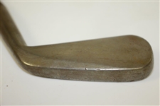 Nicholls Special Smooth Face Nickel Plate Cleek with 105 Shaft Stamp