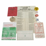 1950s Eastern Open Tickets, Contestant Badges, Program, Pairing Sheets - Rod Munday Collection