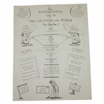 First International Over-50 Pro-Amateur in the World Bulletin - Mexico City - Rod Munday Collection