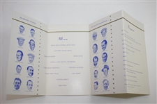1952 National Celebrities Inv. Tournament Rules, Banquet Ticket, & Menu - Rod Munday Collection