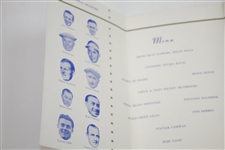 1952 National Celebrities Inv. Tournament Rules, Banquet Ticket, & Menu - Rod Munday Collection