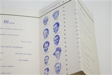 1952 National Celebrities Inv. Tournament Rules, Banquet Ticket, & Menu - Rod Munday Collection