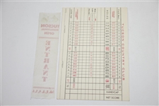 1949 Tucson Invitational Open Entrant Ribbon, Saturday Pairing Sheet, & Scorecard - Rod Munday Collection