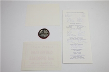 1964 8th Annual National Senior Open Championship Badge, Program, Pairing, & more - Rod Munday Collection