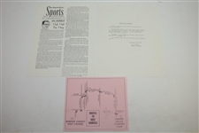 1964 8th Annual National Senior Open Championship Badge, Program, Pairing, & more - Rod Munday Collection