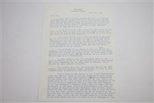 Ken Venturi's Personal 1965 Signed Letter from Joe Dye - Recovery/Religion Content 