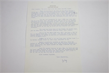 Ken Venturi's Personal 1965 Signed Letter from Joe Dye - Recovery/Religion Content 