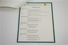 Ken Venturi's Personal Invitation to the 2011 President's Cup as Official Observer Committee