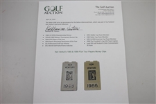 Ken Venturi's 1985 & 1986 PGA Tour Players Money Clips