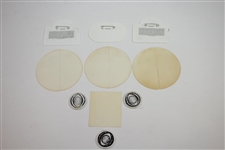 Ken Venturi's Personal CBS Patches(3), Stickers(4) with 2002 Buick Inv. & AT&T Pebble Pro-Am(x2)