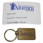 Ken Venturis San Jose State University Alumni Assoc. ID Card with Keychain