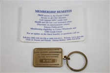Ken Venturi's San Jose State University Alumni Assoc. ID Card with Keychain