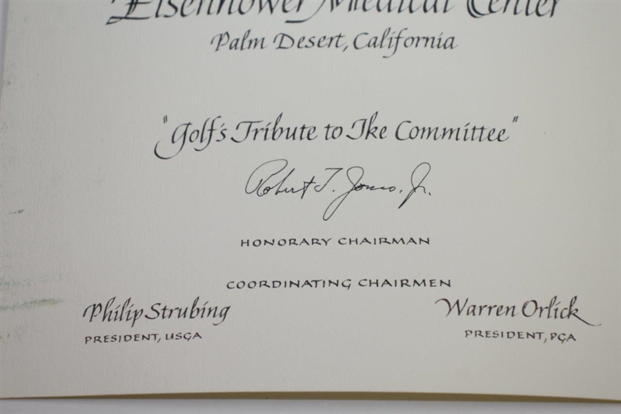 Golf's Tribute to Ike Benefitting Eisenhower College Contribution Thank You Card