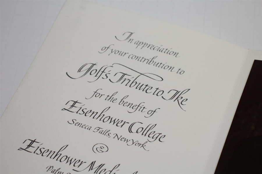 Golf's Tribute to Ike Benefitting Eisenhower College Contribution Thank You Card