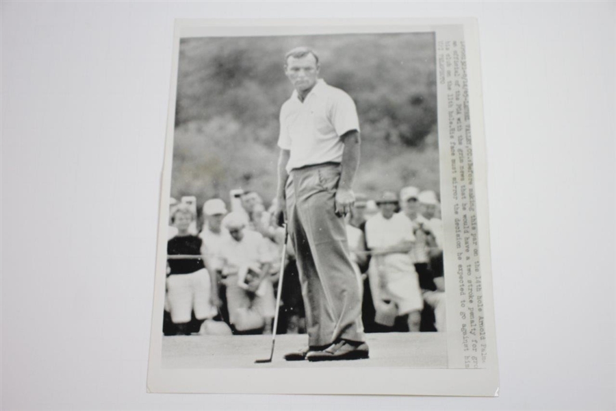 Four (4) Arnold Palmer 1965 PGA Championship at Laurel Valley 7x9 Wire Photos