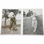 1933 US Open at North Shore GC Wire Photos - Ky Laffoon & Clarence Gamber