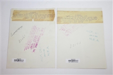 1933 US Open at North Shore GC Wire Photos - Ky Laffoon & Clarence Gamber