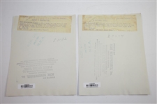 1933 US Open at North Shore GC Wire Photos - Wiffy Cox & Joe Kirkwood