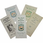 Womens State Golf Championship Programs/Guides - 1935 (Kentucky), 1958-1962-1965-1966 (Florida)