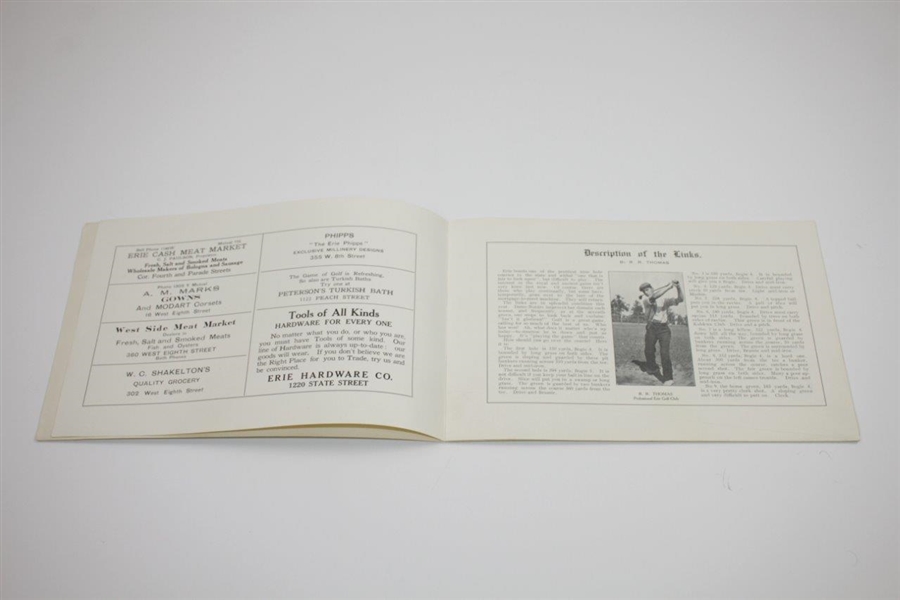 1910 The Golfer's Record and Diary Illustrated & with Cards of Erie GC - W. Fordham Morgan Edited & Compiled
