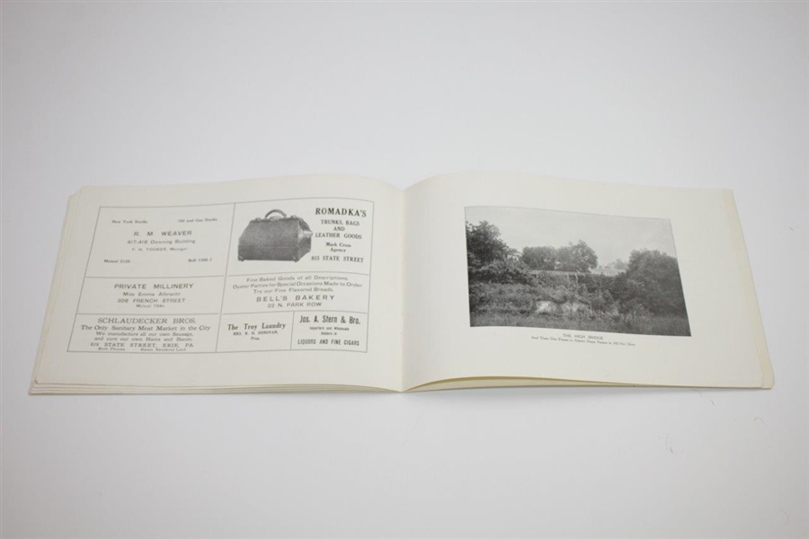 1910 The Golfer's Record and Diary Illustrated & with Cards of Erie GC - W. Fordham Morgan Edited & Compiled