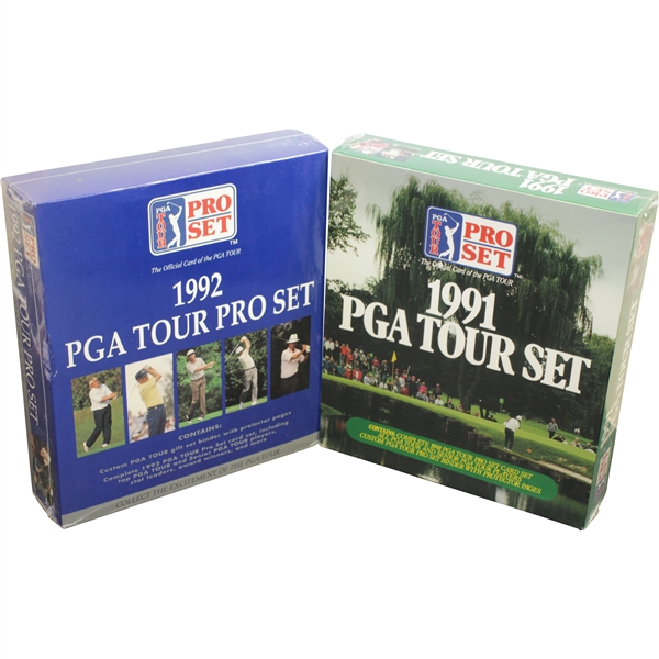 1991 & 1992 Complete Unopened PGA Tour Set Golf Cards - Bobby Wadkins Collection