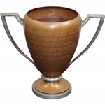 1914 New Britain Golf Club Second Flight Club Championship Trophy Won by J.E. Cooper