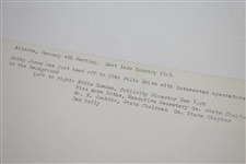 Original Bobby Jones at East Lake CC 1946 Polio Drive News Service Photograph