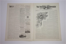 Complete 1894 The Youth's Companion with Original Sears Article The Game of Golf, Sports Little Known in America