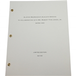 Alister Mackenzie’s Augusta 1933 Greens Plans 2013 Ltd Ed. 42/100 Facsimile Booklet