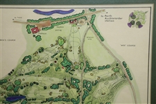 1967 King's Course Gleneagles Visual Survey Depicted by Golf Architect James P Izatt - Framed