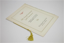 1963 Fifth Annual Invitational Golf Tournament at The Olympic Club Member Guest Menu