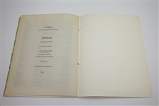1963 Fifth Annual Invitational Golf Tournament at The Olympic Club Member Guest Menu