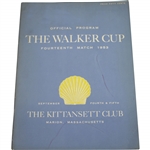 1953 Walker Cup at The Kittansett Club Official Program - USA 9-3
