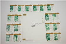 Jack Nicklaus Signed Photo with All 18 Nicklaus The Golden Bear Majors Golf Cards JSA ALOA