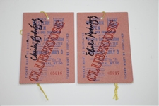 Five (5) Chi Chi Rodriguez Signed Items - Golf Ball, Tickets(x2), Pamphlet, Magazine Page JSA ALOA