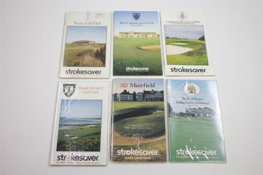 Seventeen (17) Scotland Golf Course Guides - St Andrews, Muirfield, Trump, Carnoustie, & more