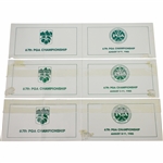 Hubert Green Signed Official Used 1985 PGA Championship Thurs-Fri-Sat Scorecards at Cherry Hills JSA ALOA