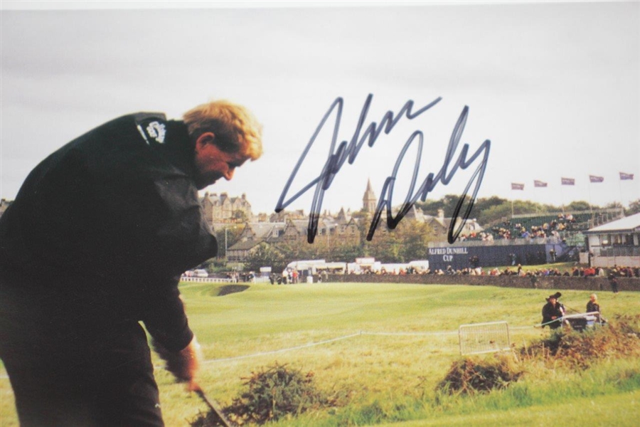 John Daly Signed 8x10 Color Alfred Dunhill Cup Photo JSA ALOA