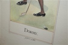 Three 'A Novice' 'Dormy' & 'MacFoozle' - Chief of the Clan' Golfers of 1905 Framed Prints