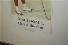 Three 'A Novice' 'Dormy' & 'MacFoozle' - Chief of the Clan' Golfers of 1905 Framed Prints