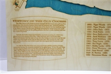 Wooden Map of The Old Course St. Andrews - 24 x 30 and Ready to Frame!