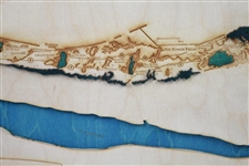 Wooden Map of The Old Course St. Andrews - 24 x 30 and Ready to Frame!