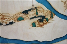Wooden Map of The Old Course St. Andrews - 24 x 30 and Ready to Frame!