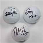 Colin Montgomerie, Gary Koch and Hank Haney Signed Golf Balls JSA ALOA
